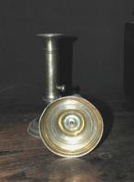 Setje antieke schuifkandelaars, Antiek en Kunst, Antiek | Kandelaars, Ophalen of Verzenden, Koper of Brons