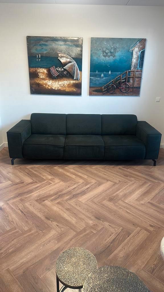 Driesits bank brent Wehkamp, Huis en Inrichting, Banken | Complete zithoeken, Gebruikt, Stof, Ophalen