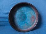 Grote blauw rood zwart geglazuurde schaal Zaalberg d 25,8 cm, Ophalen of Verzenden