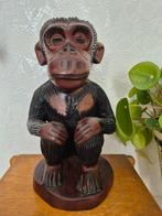 Leuk Duits? handgesneden houten aap beeld, Ophalen of Verzenden