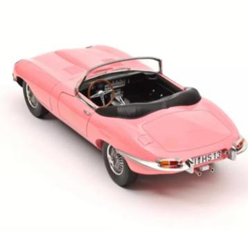 Jaguar E-Type Cabriolet '62 Roze 1/12 lim.ed. 300 pcs 122721 beschikbaar voor biedingen