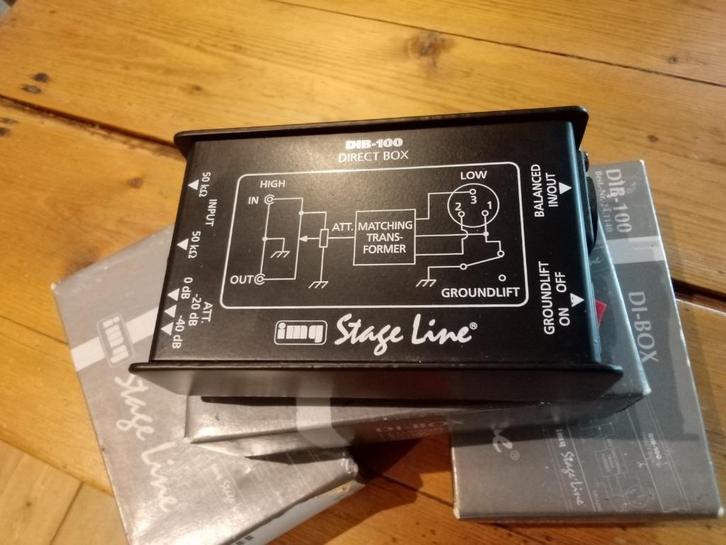 IMG DIB-100 Stageline DI (Direct) Box, Muziek en Instrumenten, Effecten, Zo goed als nieuw, Multi-effect, Ophalen of Verzenden