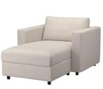 Ikea VIMLE Chaise Longue met armleuningen, Ophalen, Hout, Eenpersoons, 100 tot 125 cm