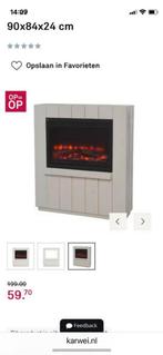 Nieuwe schouwombouw San Diego 90x84x24 cm wit gelakt, Ophalen, Nieuw, Vrijstaande haard, Overige soorten