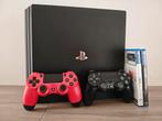 PS4 Pro 4K | 2 Orginele DS4 Controllers | 2 Spellen, Spelcomputers en Games, Spelcomputers | Sony PlayStation 4, Met games, Met 2 controllers