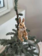 Spun cotton konijntje kerst frans oud kerstversiering, Ophalen of Verzenden