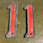 Huisnummer 11 keramiek fatlava jaren 70 vintage, Ophalen of Verzenden