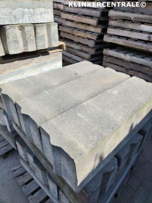 5 stuks antraciet basalt toplaag betonbanden 28x30x25cm, Tuin en Terras, Tegels en Klinkers, Zo goed als nieuw, Overige typen