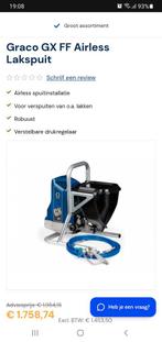 Graco GX FF Airless Lakspuit!!! Z.G.A.N.!!!, Doe-het-zelf en Verbouw, Ophalen of Verzenden, Zo goed als nieuw, Verfspuit of Verfpomp