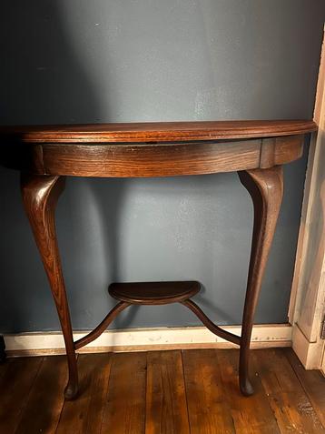Houten Halve Maan Tafel - Wandtafel beschikbaar voor biedingen
