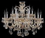 Chique Designer Kroonluchter 15 Armen Cog-Zilver Incl. Led's, Ophalen of Verzenden, Nieuw