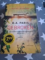 boek b.a. paris - gebroken, Boeken, Thrillers, Ophalen of Verzenden, Zo goed als nieuw, Nederland