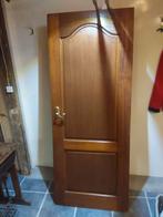Massief Hardhouten opdekdeur Binnendeur breedte 78cm, Doe-het-zelf en Verbouw, Deuren en Horren, Ophalen, Gebruikt, Minder dan 80 cm