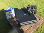 Playstation 4 pro, Spelcomputers en Games, Spelcomputers | Sony PlayStation 4, Ophalen, Met games, Met 2 controllers, Zo goed als nieuw