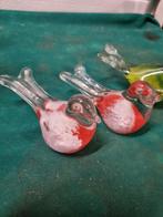 beelden glazen vogels vintage handgeblazen, Ophalen of Verzenden