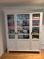 Antieke witte boekenkast / vitrinekast / servieskast, Huis en Inrichting, 150 tot 200 cm, Eikenhout, Ophalen of Verzenden, 150 tot 200 cm