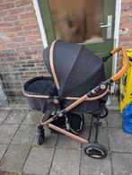 Kinderwagen 3 in 1/ goudig/zwart/ inclusief autostoel, Ophalen of Verzenden, Zo goed als nieuw, Overige merken