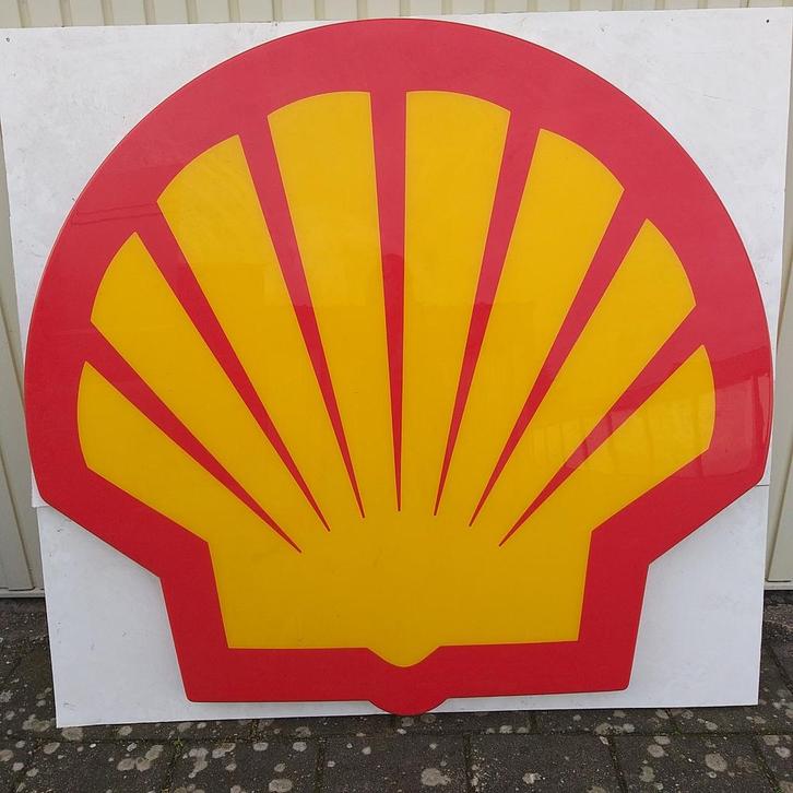 Groot Shell lichtbak reclame., Verzamelen, Merken en Reclamevoorwerpen, Gebruikt, Lichtbak of (neon) lamp, Ophalen of Verzenden