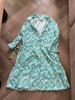 Zomers Sanne dames jurkje dress vakantie groen blauw mt M, Maat 38/40 (M), Blauw, Ophalen of Verzenden, Zo goed als nieuw