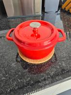 Rode Solotti Gietijzeren Braadpan, Kookpan of Snelkookpan, Gietijzer, Ophalen of Verzenden, Zo goed als nieuw