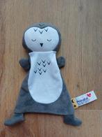Knuffeldoekje doekje prenatal uil pinguin vogel grijs, Ophalen of Verzenden, Zo goed als nieuw, Overige typen