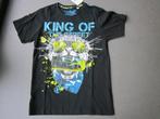 t-shirt mt158/164 zwart opdr tijger king of the street nieuw, Verzenden, Nieuw, Jongen, Shirt of Longsleeve