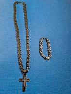 Nieuwe ketting/armband van steel, Ophalen of Verzenden, Zo goed als nieuw, Zilver, Overige materialen
