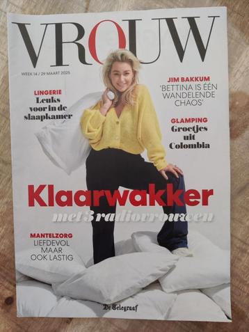 Vrouw Bijlage Telegraaf Nr 14 - 2025 met Jim Bakkum  beschikbaar voor biedingen