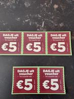 5x Voucher Dagje Uit Plus, Ophalen of Verzenden, Winkel, Super of Benzinepomp