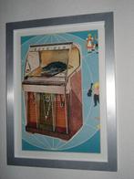 Jukebox  Rock Ola  1454  in Lijst   36 x 27  cm, Ophalen of Verzenden, Zo goed als nieuw, 1950 tot 1960, Rock Ola