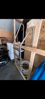 Rvs zwembad trap, Tuin en Terras, Zwembad-toebehoren, Ophalen, Zo goed als nieuw, Ladder