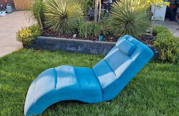 Te koop:zeer fijne relax fauteuil petrolblauw beschikbaar voor biedingen