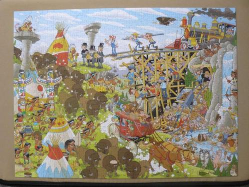 Jumbo Pieces of History The wild west., Hobby en Vrije tijd, Denksport en Puzzels, Zo goed als nieuw, Legpuzzel, 500 t/m 1500 stukjes
