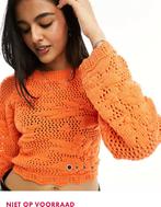 KONINGSDAG ORANJE TOP OPEN RUG GEHAAKT MAAT M, Kleding | Dames, Tops, Nieuw, Oranje, Maat 38/40 (M), Ophalen of Verzenden