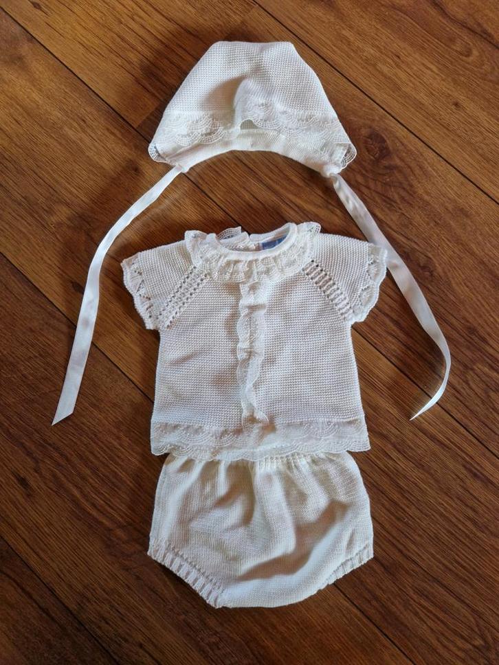 Mac ilusion Spaanse set te koop, Kinderen en Baby's, Babykleding | Petten en Hoeden, Zo goed als nieuw, Jongetje of Meisje, Maat 62