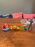 Pokemon figuren met de trainer Ash, Ophalen, Zo goed als nieuw, Losse kaart