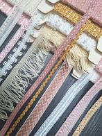 Supermooie partij roze, wit goud vintage glans sierband, Ophalen of Verzenden, Nieuw, Kant
