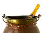 Antieke koperen ketel champagnekoeler aker wijnkoeler emmer, Antiek en Kunst, Antiek | Koper en Brons, Ophalen of Verzenden, Koper