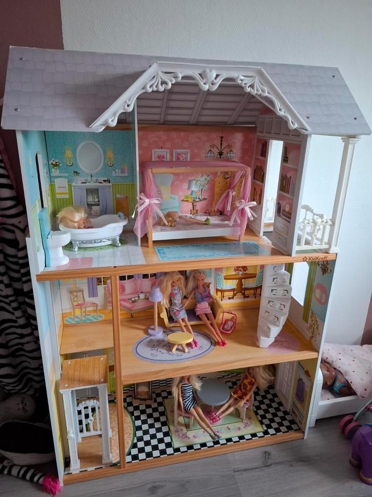 Barbie Poppenhuis - KidKraft, Kinderen en Baby's, Speelgoed | Poppenhuizen, Zo goed als nieuw, Poppenhuis, Ophalen