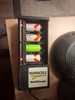 Batterijlader Duracell met batterijen, Audio, Tv en Foto, Accu's en Batterijen, Ophalen of Verzenden, Zo goed als nieuw, Oplaadbaar