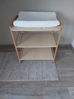 Houten commode met 2 planken, inclusief aankleedkussen., Ophalen, 50 tot 70 cm, Zo goed als nieuw, 75 tot 100 cm