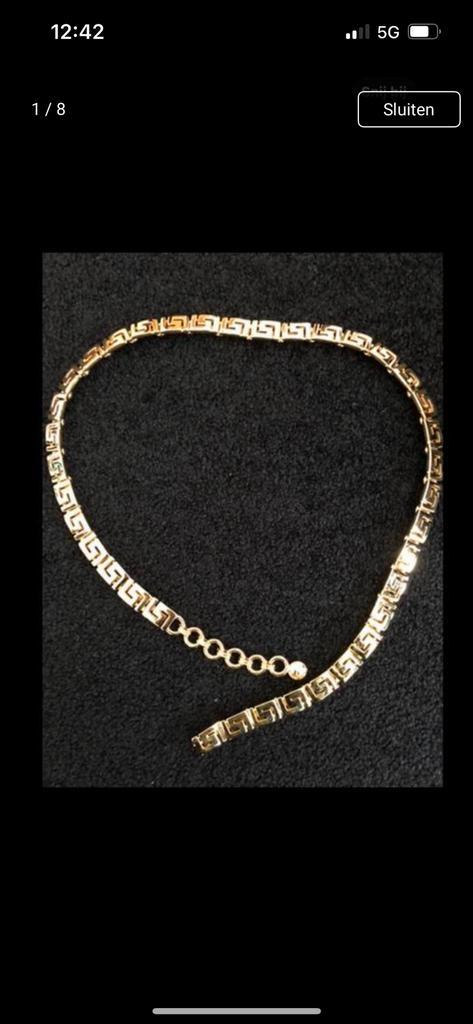 Gianni Versace prachtige bellychain/ketting/, Kleding | Dames, Riemen en Ceinturen, Zo goed als nieuw, 80 tot 90 cm, Ophalen