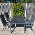 Jutlandia tuinset van Jysk (4 stoelen, tafel en 4 kussens), Ophalen, 4 zitplaatsen, Eettafel, Aluminium
