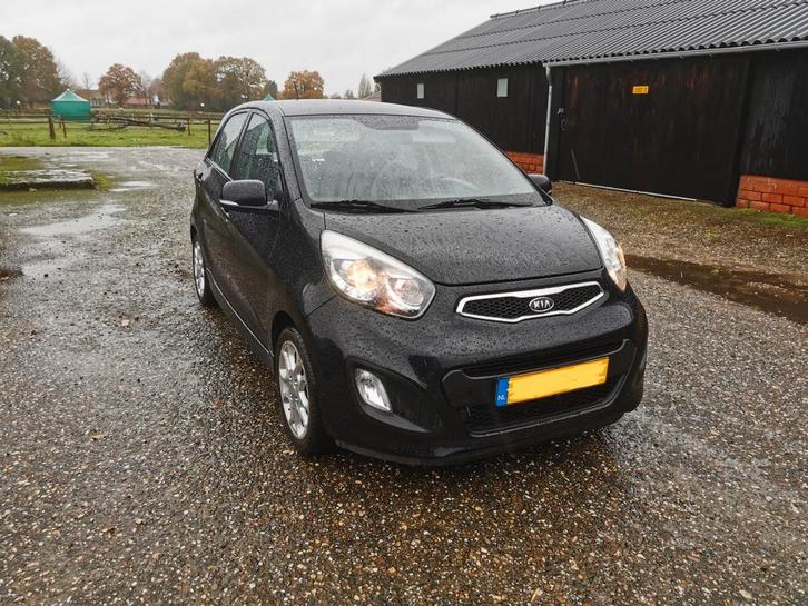 Kia Picanto 1.2 Cvvt 5-DRS 2012 Zwart, Auto's, Kia, Particulier, Picanto, Benzine, B, Hatchback, Handgeschakeld, Origineel Nederlands