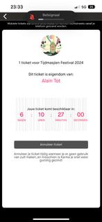 E ticket tijdmasjien festival 2024, Tickets en Kaartjes