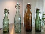 4 antieke Franse flesjes, Lourdes, Ophalen of Verzenden