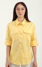 Gele blouse van Dishe – lang model, maat S, Geel, Nieuw, Ophalen of Verzenden, Maat 36 (S)