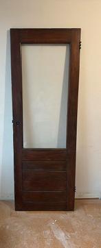 Houten deur jaren 30, Doe-het-zelf en Verbouw, Deuren en Horren, Ophalen of Verzenden, Zo goed als nieuw, Binnendeur, 200 tot 215 cm