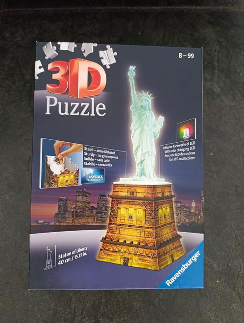3D puzzel Statue of Liberty / Vrijheidsbeeld, Hobby en Vrije tijd, Denksport en Puzzels, Zo goed als nieuw, Rubik's of 3D-puzzel
