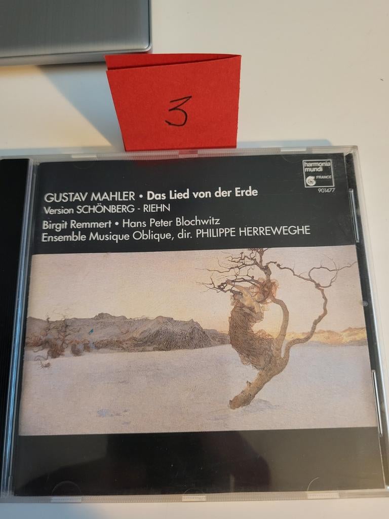 Mahler - Das Lied von der Erde - Herreweghe, Ophalen of Verzenden, Modernisme tot heden, Zo goed als nieuw, Vocaal